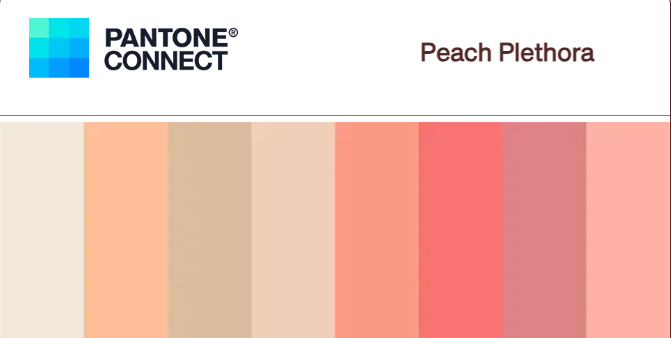 Panthone Peach Plethora